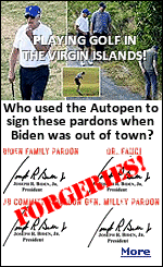 Joe Biden was doing what Joe did best, taking a vacation,  when someone used the Autopen to sign pardons for Biden family members, Dr. Fauci, and General Milley. Turns out, almost everything Joe 'signed' in his four years in the White House was done that way, with some evidence he may have not known about many of them. 